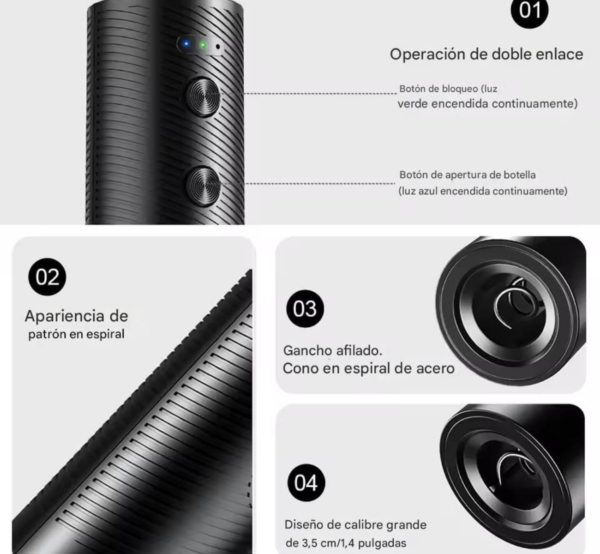 Sacacorchos Negro