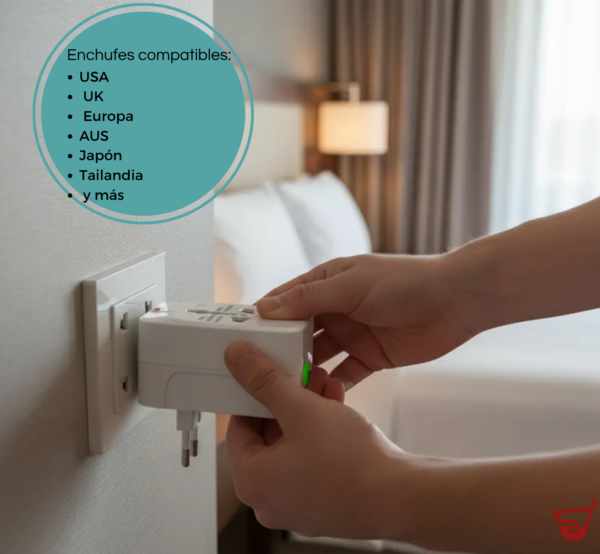 Adaptador Enchufe Universal Viaje Turismo Viajero 110v/220v