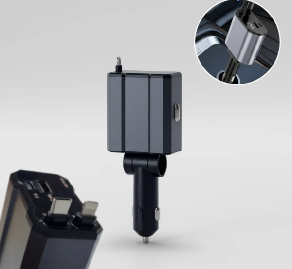 Cargador Auto Retráctil Multiple Coche Carga Rápida 4 En 1 Surtido