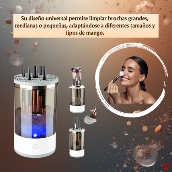 "Limpiador Brochas Pinceles Electrico Usb  Maquillaje Rapido"