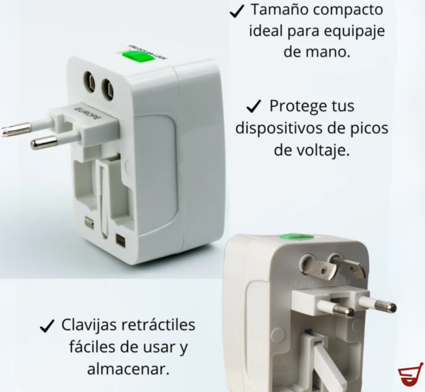 Adaptador Enchufe Universal Viaje Turismo Viajero 110v/220v