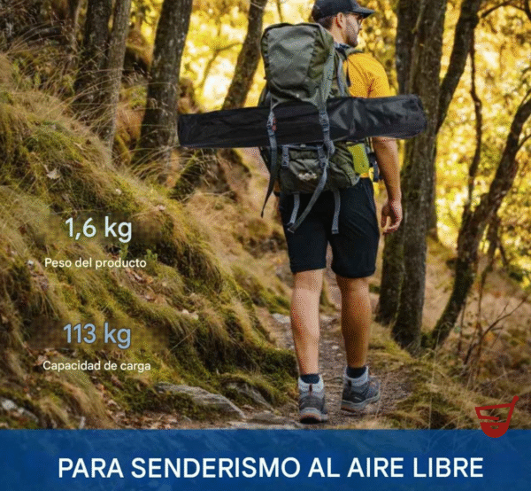 Silla Camping Reforzada Plegable Con  Apoya Brazo Y Portavaso