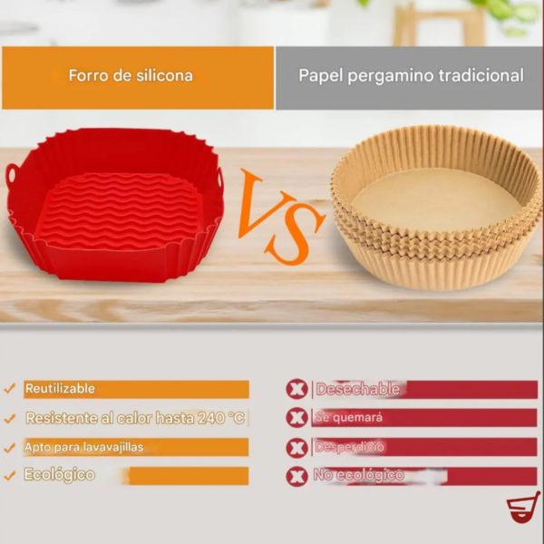 12 Molde Silicona Pack 2 Airfryer Freidora Aire Antiadherente