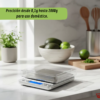 Balanza Cocina Mini Pesa Digital Gramera De 2 Kilos 2 Bolws 2 Kg Plateado