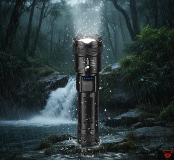 Linterna Táctica Militar Camping Led Blanca Zoom Recargable