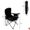 Silla Camping Reforzada Plegable Con  Apoya Brazo Y Portavaso