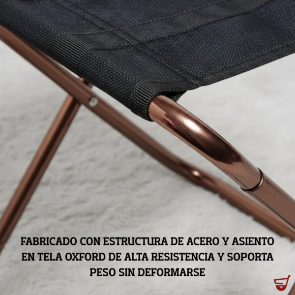 Silla Banqueta Plegable Portátil Resistente  Camping Pack 2