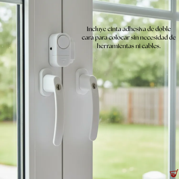 3 Alarma Sensor Inalambrica Pack 5 Puertas Ventanas Magnetica - Blanco