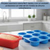 Set Molde Silicona Muffins Y Budinera Antiadherente Horno