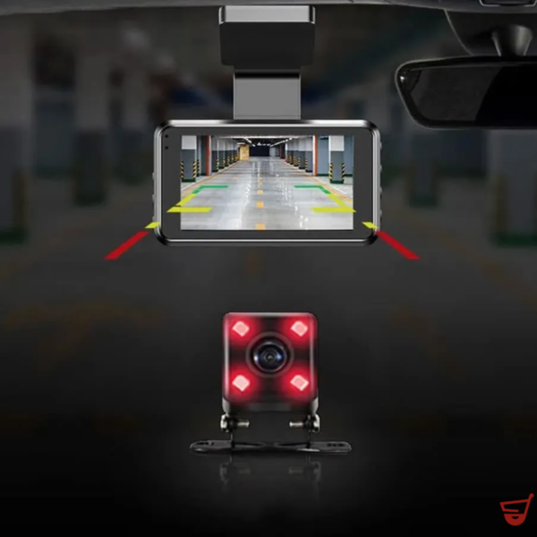 Camara Frontal Y Trasera Auto Seguridad  Visión Nocturna Dvr