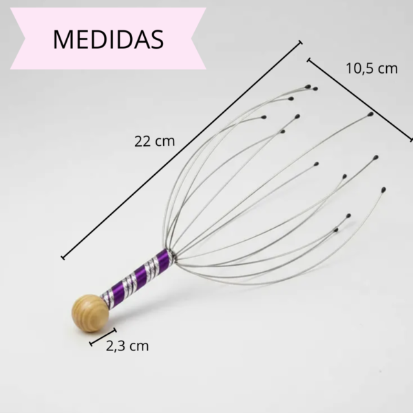 Masajeador Cabeza Alambre Reduce Stress Tensión Capilar Surtidos