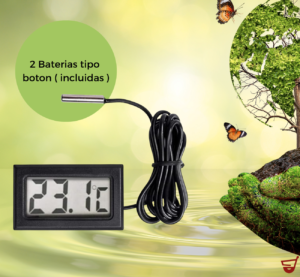 Termómetro Sonda Digital Medidor Temperatura Ambiente Sensor