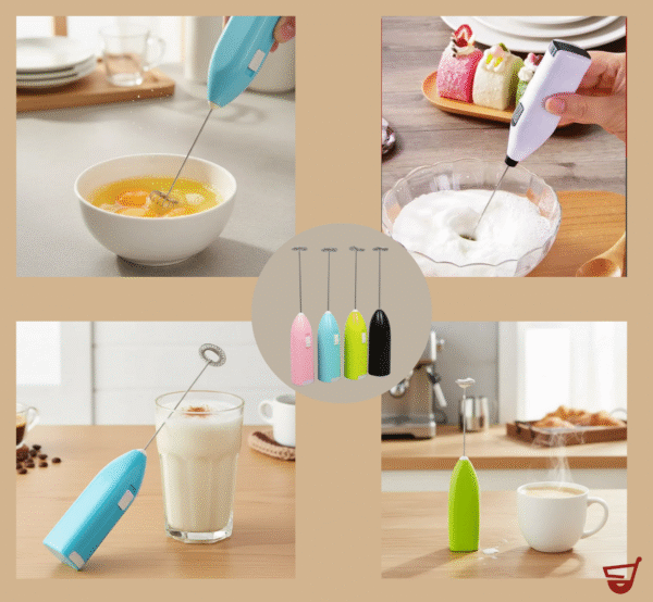 Batidor Electrico Mini Espumador Para Cafe Leche Inalambrico