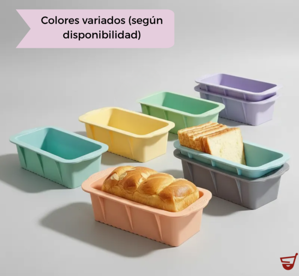 Set Molde Silicona Muffins Y Budinera Antiadherente Horno