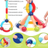 Juego Bloques Magneticos Armar Barra Iman Niños Didactico 42 Bloques