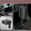 Cargador Auto Retráctil Multiple Coche Carga Rápida 4 En 1 Surtido