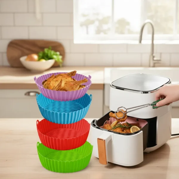 Molde Silicona Pack 2 Airfryer Freidora Aire Antiadherente