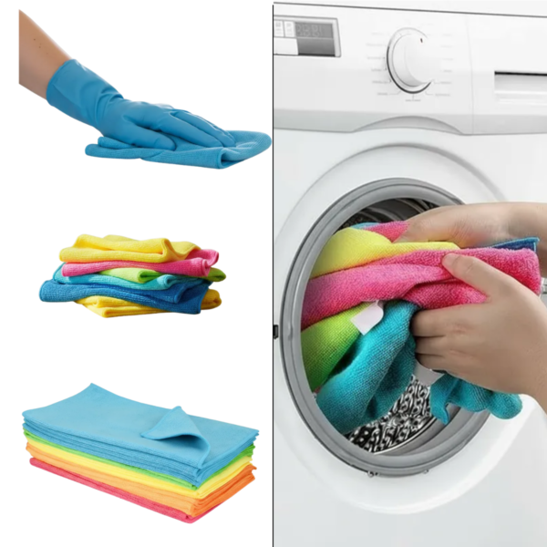 Paños Microfibra Multiuso Limpieza Baño Cocina Living Secado Surtidos