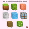 Bloques Magneticos Imantado  Juego Cubos Armables