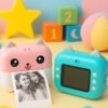 Camara Instantanea Infantil Fotos  Videos Digital Recargable