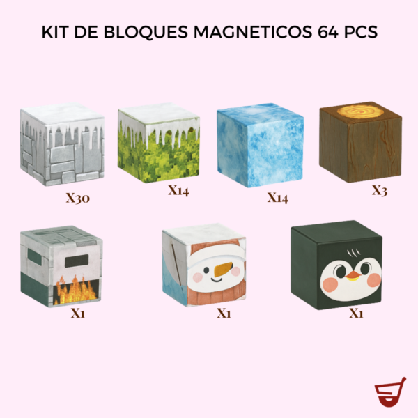Waros store (1200 x 1200 px) Bloques Magneticos Cubo Regalos Navidad Juego Armables