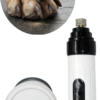Lima Electrica Uñas Mascotas Perros Silenciosa Recargable Blanco Grande - Mediano - Chico