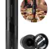 1 Sacacorchos Automatico Recargable Usb Cortador Vino Botellas Negro