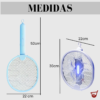 Raqueta Paleta Eléctrica Bateria Mata Mosquitos Y Moscas Surtido