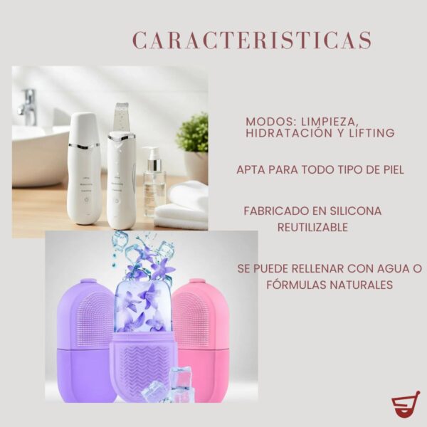 2 Espatula Facial Ultrasonica Removedor Puntos Negros Limpieza