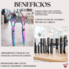 2 Kit Tijeras Profesional Peluqueria Barberia Set Peines Acero