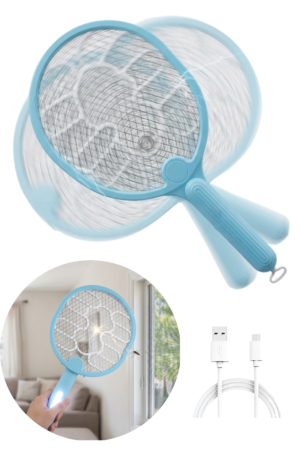 Raqueta Paleta Eléctrica Bateria Mata Mosquitos Y Moscas Surtido