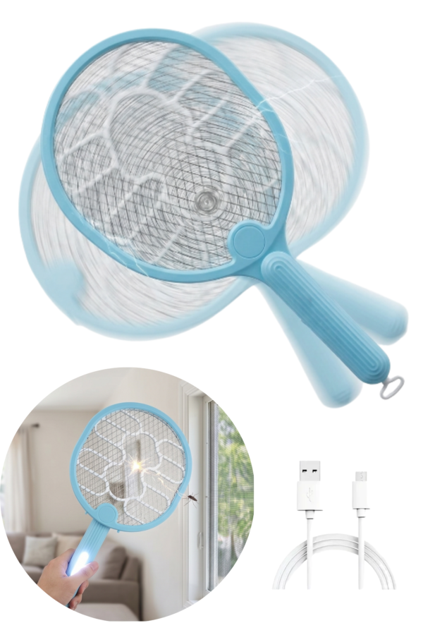 Raqueta Paleta Eléctrica Bateria Mata Mosquitos Y Moscas Surtido