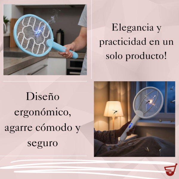 Raqueta Paleta Eléctrica Bateria Mata Mosquitos Y Moscas Surtido