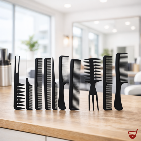 6 Set de Peines Peluqueria x 10 unidades