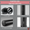 6 Sacacorchos Automatico Recargable Usb Cortador Vino Botellas Negro