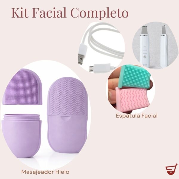7 Espatula Facial Ultrasonica Removedor Puntos Negros Limpieza