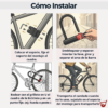 7 Traba Candado Bicicleta U Lock Moto Acero Tipo Linga 120x310