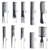 8 Set de Peines Peluqueria x 10 unidades