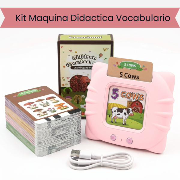 Juego Didactico 112 Tarjetas Sonido Educativo Usb Niños