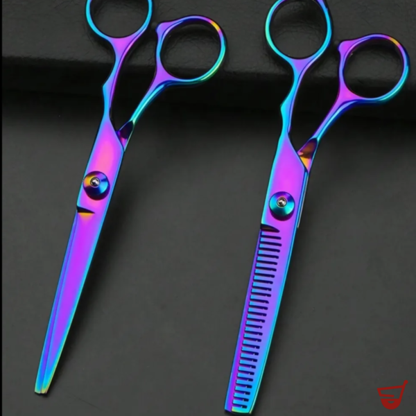 9 Kit Tijeras Profesional Peluqueria Barberia Set Peines Acero