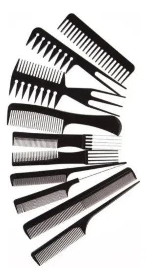 D_NQ_NP_2X_898910-MLA85898547371_062025-F Set de Peines Peluqueria x 10 unidades